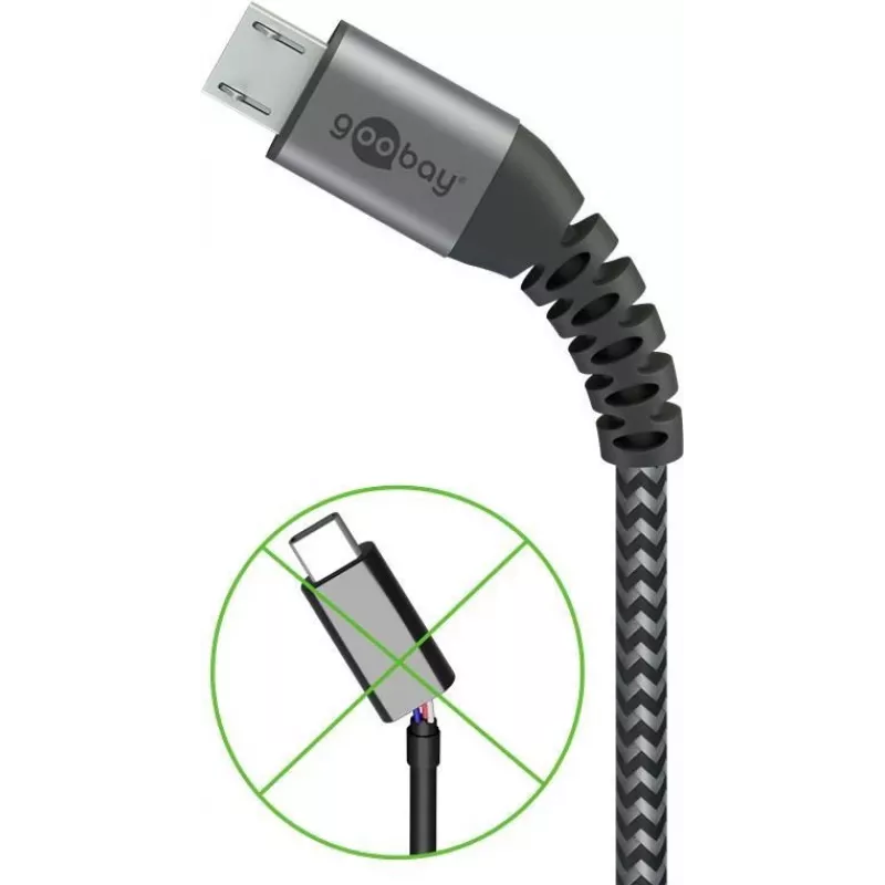 Wentronic 49273 Mobiliojo telefono laidas Pilkas