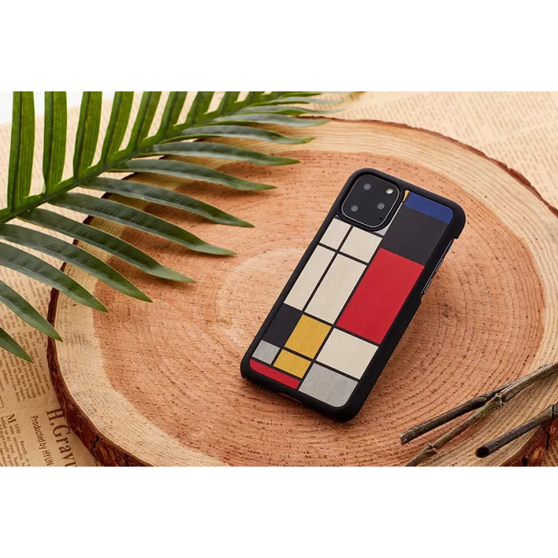 man and wood išmaniojo telefono dėklas iPhone 11 Pro Max — juoda mediena