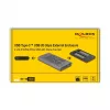 SSD korpusas DeLOCK 42027 pilkas M.2 10 Gbit/s USB Type-C