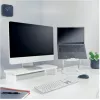 Monitoriaus laikiklis LEITZ Freestanding 64340001 — stalinis stovas 61 cm (24 colių) ekranams, 20 kg talpa, reguliuojamas aukštis, baltas