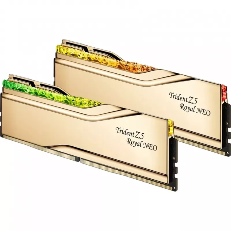DIMM 32 GB DDR5-6000 (2x 16 GB) Dual-Kit, Arbeitsspeicher gold, F5-6000J2836G16GX2-TR5NG, Trident Z5 Royal Neo, AMD EXPO