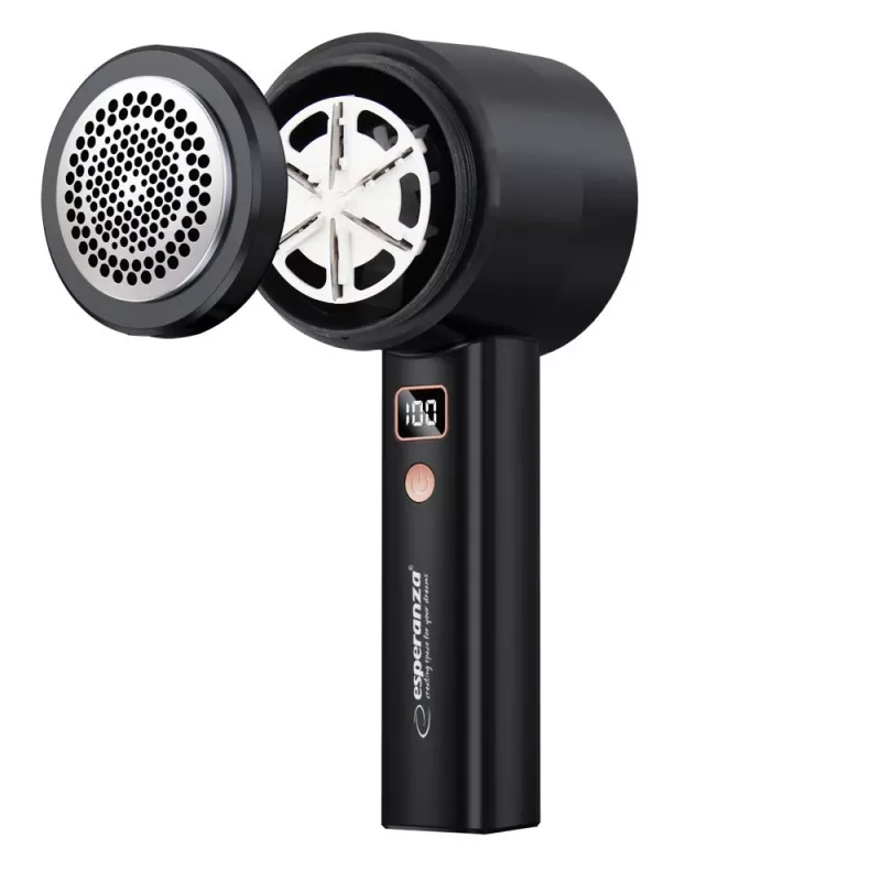 Audinio skustuvas ESPERANZA ECS012 nešiojamas baterijomis maitinamas pūkelių šalinimo prietaisas, 8W, 1200 mAh, USB-C