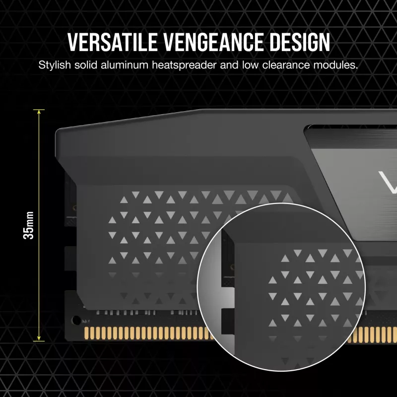 Corsair RAM Corsair D5 6400 32GB C30 Vengeance K2 2x16GB 1.4V (CMK32GX5M2B6400Z30)