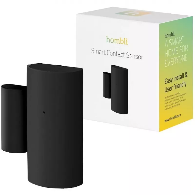 Durų / langų jutiklis Avanca International HBSC-0100 — belaidis Bluetooth, CR2 ličio baterija, 45×55 mm, juodas