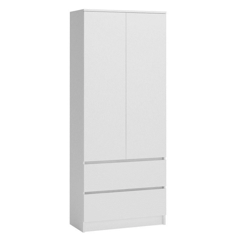 Wardrobe Top E Shop SZAFA MALWA B 5 lentynos 2 varstomos durys balta 900×500×1800 mm