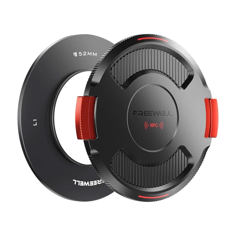 Objektyvo pagrindo žiedas Freewell FW-L1-BL52 52mm su dangteliu, skirtas Real Locking VND