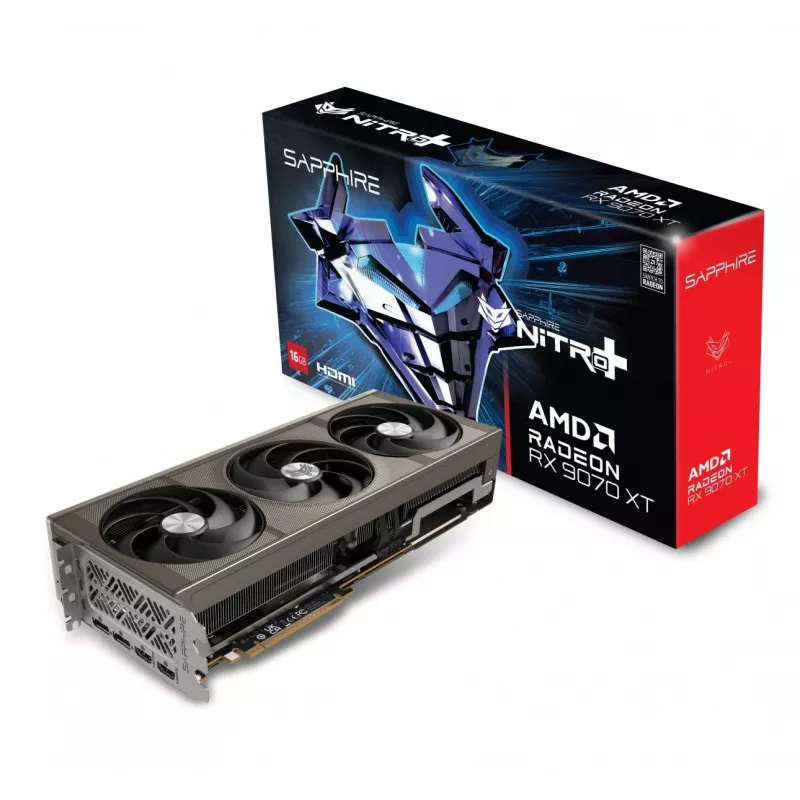 Sapphire vaizdo plokštė Radeon RX 9070 XT, 16 GB GDDR6, PCIe 5.0, 256-bit, 330W TDP