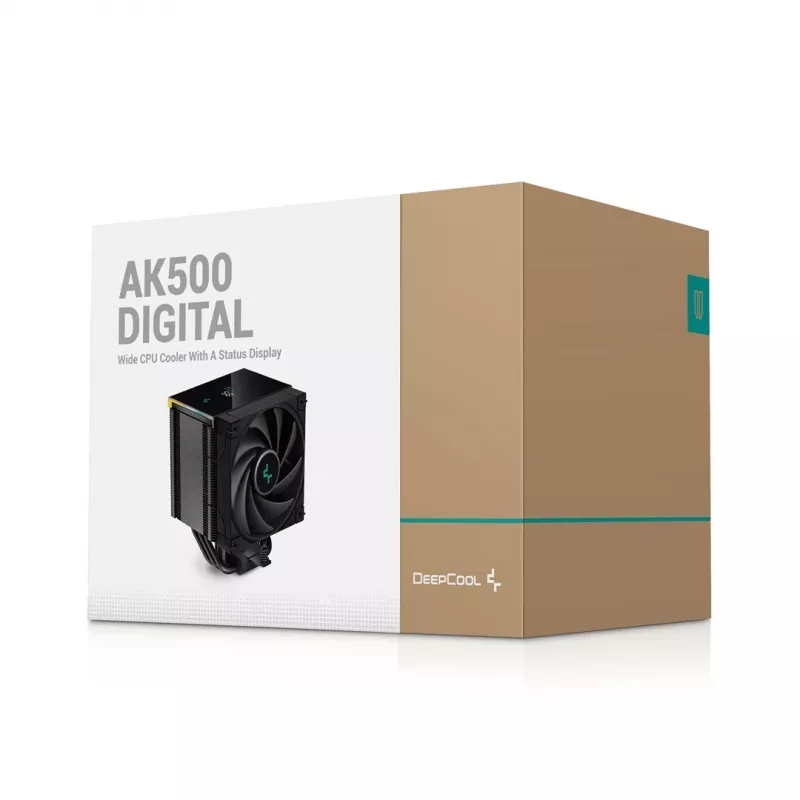 Oro aušintuvas DeepCool AK500 Digital 12 cm Juodas 2.19 mmH2O
