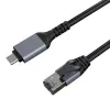 Interneto kabelis CAT6 UTP, USB Type-C - RJ45, 7,5 m