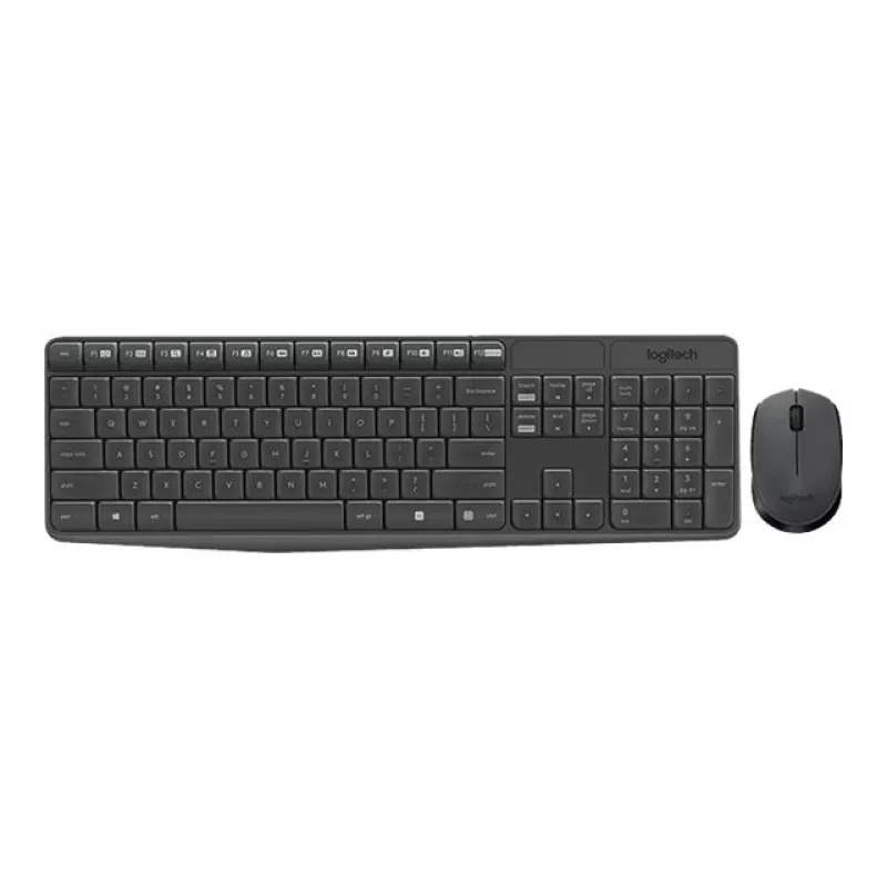 Logitech klaviatūra MK235 belaidė klaviatūra+pelė pilka CZ
