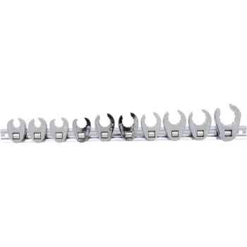KS TOOLS 3/8 12 briaunų įstatomas atvirasis veržliarakčių rinkinys, 10 dalių 10-22 mm (913.3900)