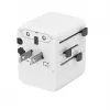 Kelioninis maitinimo adapteris GEMBIRD TPA-1A2C20-01-W — 20 W, USB-A (18 W) + 2× USB-C (20 W), Type E kištukas, baltas