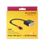 Vaizdo kabelio adapteris DeLOCK 61213 USB Type-C į DVI 0,2 m juodas