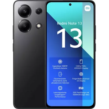 Xiaomi Redmi Note 13 6GB+128GB Ice Mėlyna 16,94cm (6,67) AMOLED ekranas, MIUI 14 (Android 13 pagrindu), 108 MP triguba kamera