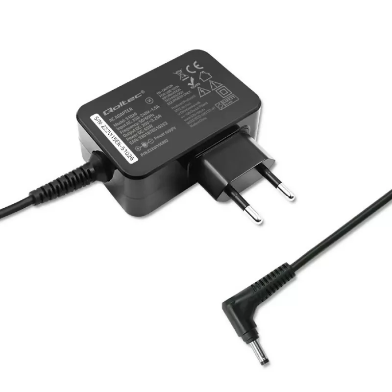 Qoltec 51026 maitinimo adapteris / inverteris Vidaus / lauko 65 W Juoda
