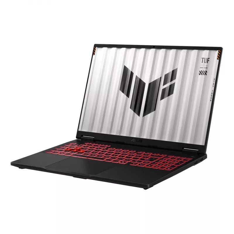 Nešiojamasis kompiuteris ASUS TUF Gaming A16 FA608 16 colių — AMD Ryzen 7 260 (8c/16t, iki 5,1 GHz), 16 GB DDR5, 512 GB PCIe 4.0 SSD, NVIDIA GeForce RTX 5070 8 GB