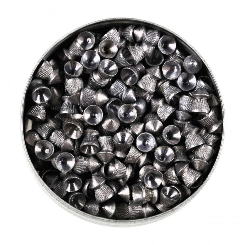 Gun pellet UMAREX Pointed Ribbed Shot Cobra 6.35 mm, 1.56 g, sidabrinis, 200 vnt.