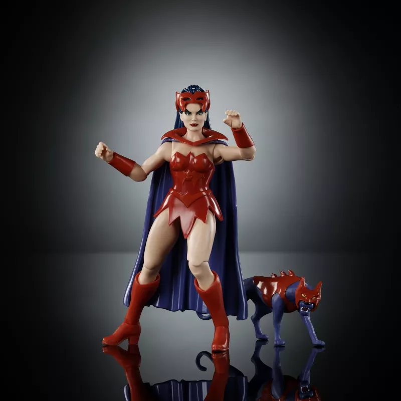 Veiksmo figūrėlė MATTEL MotU Origins Catra 5,5 colio – kolekcionuojama lankstoma figūrėlė