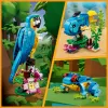LEGO konstravimo rinkinys Egzotiška papūga 31136 — Creator parodomasis modelis, 253 dalys, 220×120×110 mm