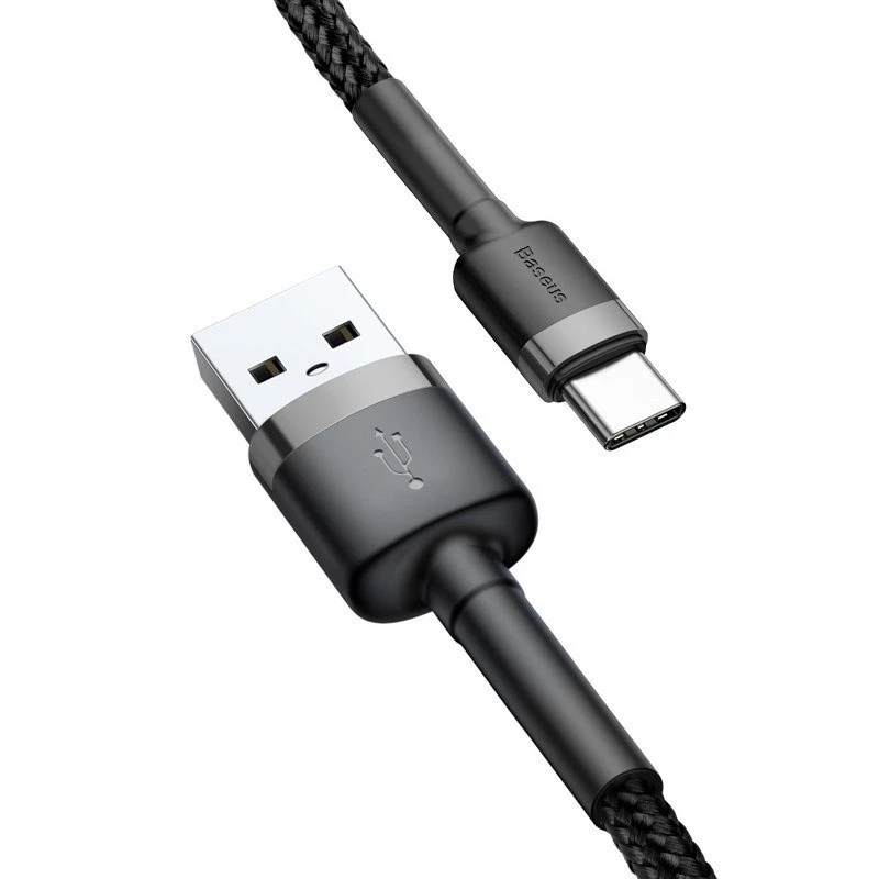 Baseus Cafule USB į USB-C 3A 1m (pilka-juoda)