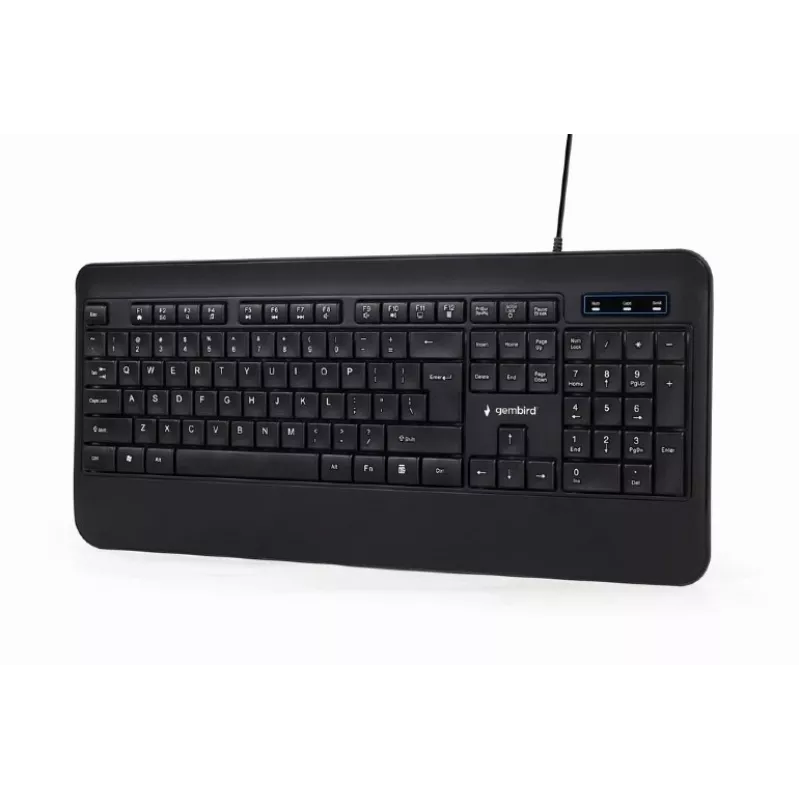 MULTIMEDIJOS KLAVIATŪRA USB ENG/JUODA KB-UML-03 GEMBIRD