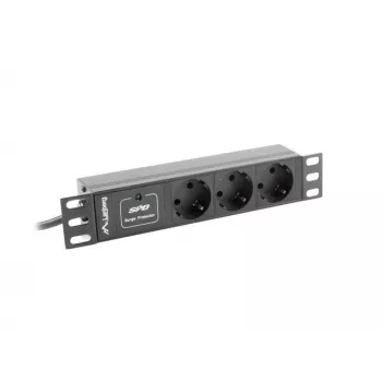 Lanberg PDU-03F-0200-BK Stromverteilereinheit (PDU) 1U Juoda 3 AC-Outputs (PDU-03E-0200-IEC-BK)