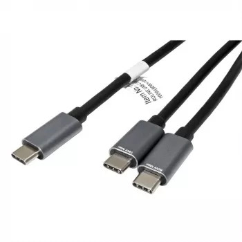 ROLINE - USB kabelis - 24 kontaktų USB-C (V) į 24 kontaktų USB-C (V) - USB 2.0 - 1,85 m - USB maitinimo šaltinis (100 W) - juoda (11.02.8308)