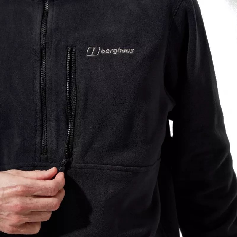 BERGHAUS Prism Half Zip Polartec® Fleece - vyriškas vilnonis megztinis, dydis L (juoda)