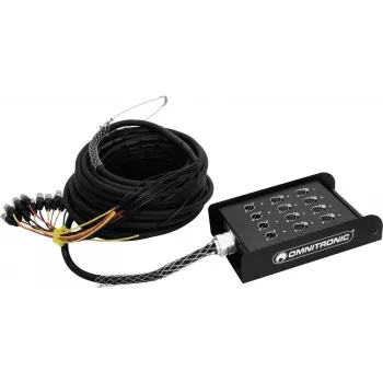 Omnitronic Stagebox Multicore 8/4 30 m — audio daugiagyslis kabelis su 8 įvestimis ir 4 grįžtamosiomis linijomis, 30 metrų ilgio
