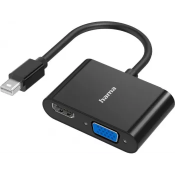 Video adapteris HAMA Classic Line Mini DisplayPort į VGA/HDMI 2in1, Ultra HD 4K palaikymas