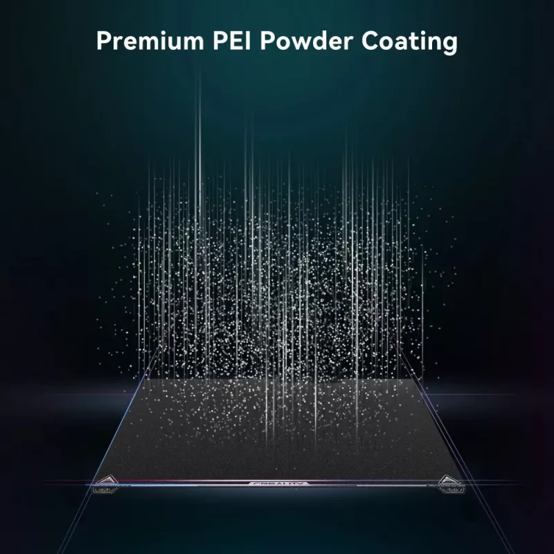 Build plate Creality K2 Plus PEI Frosted 400×400 mm — pakaitinė spausdinimo lovelė