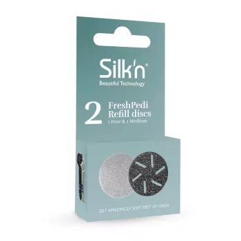 Pedikiūro prietaiso atsarginis papildymo rinkinys – minkšti ir vidutiniai silikoniniai voleliai, skirti silk'n FreshPedii FPR2PEUSM001