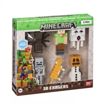 Trintukai p.m.i kids world 3D Minecraft MC4060B — 6 vnt. rinkinys deluxe dėžutėje