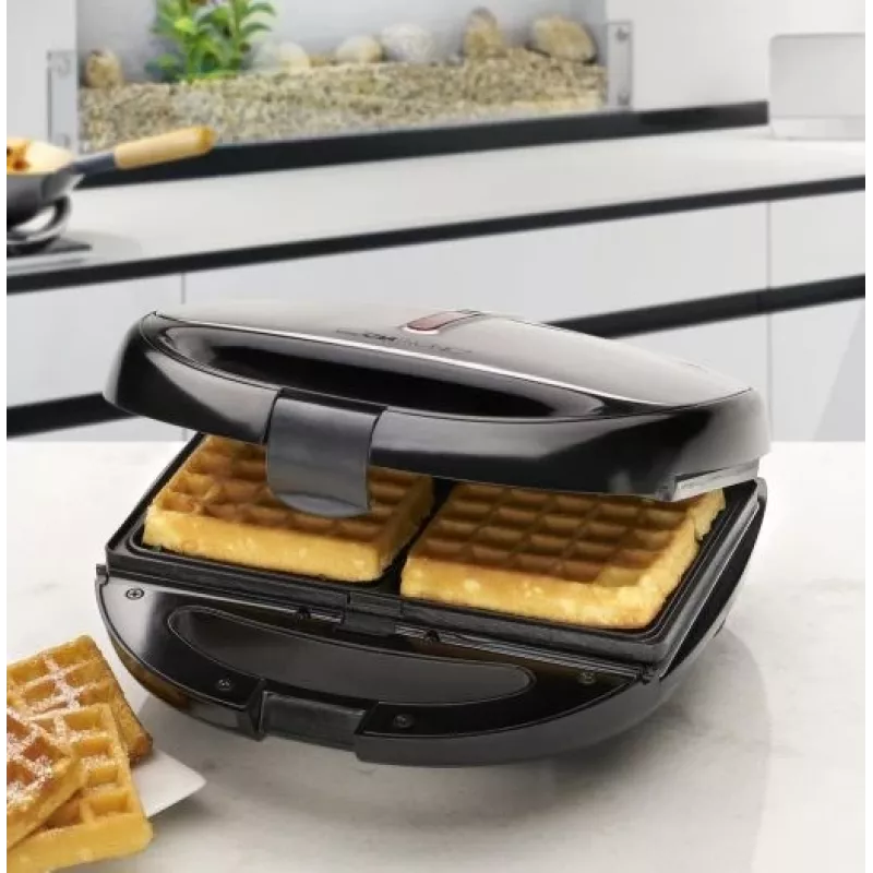 Clatronic ST/WA 3670 sumuštinių keptuvė 800 W Juoda, nerūdijantis plienas