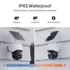 Safemo ST1 SolarCam 4K UHD vaizdo įrašas, 8x priartinimas, 132° vaizdas, naktinis matymas, „Wi-Fi“ 2,4 GHz, 3 W saulės, balta