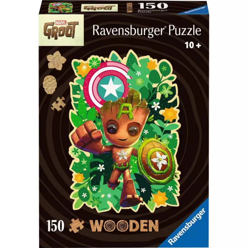 Dėlionė Ravensburger Groot — Medžio stiliaus 150 dalių, modelis 12001459