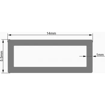 EUROLITE empty-Tube 14x5,5mm skaidrus LED juostos vamzdelis 2m (51202702)