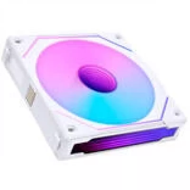Kompiuterio korpuso ventiliatorius Lian Li Uni Fan 12RSLIN3W 120 mm Baltas, 12 V, 0,2–2100 RPM, 2,66 mmH2O, FDB