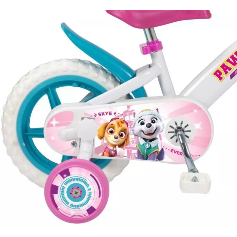 Vaikiškas dviratis Toimsa TOI1181, 12 colių ratai, baltas, PAW Patrol dizainas