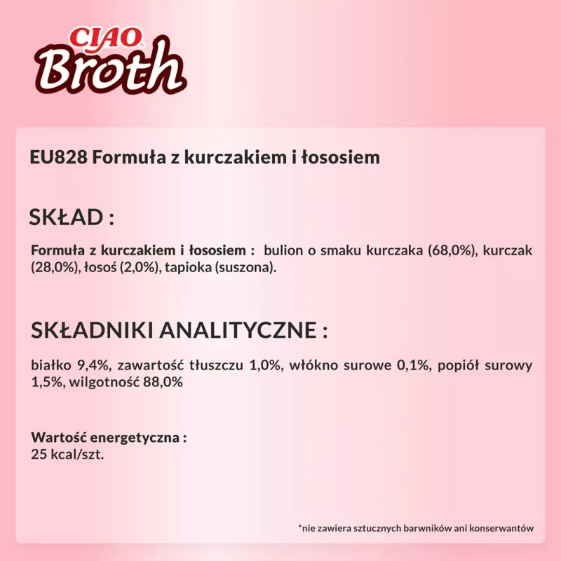 INABA Ciao Broth Chicken & Salmon – kačių skanėstai – 40 g