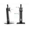 Gembird MS-D1-01 monitoriaus stalinis stovas, reguliuojamo aukščio, juodas