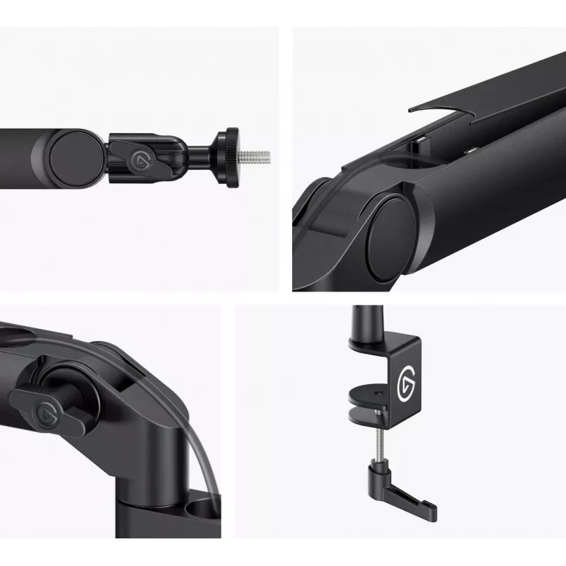Mikrofono stovas Elgato Wave Mic Arm Low Profile — reguliuojamas žemo profilio stovas studijai ir transliacijoms