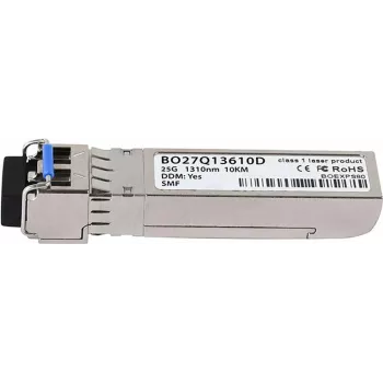 Suderinamas Cisco SFP-25G-LR BlueOptics© SFP28 siųstuvas-imtuvas, LC-Duplex, 25GBASE-LR, vienmodis šviesolaidis, 1310nm, 10KM, DDM, 0°C/+70°C (SFP-25G-LR-BO)