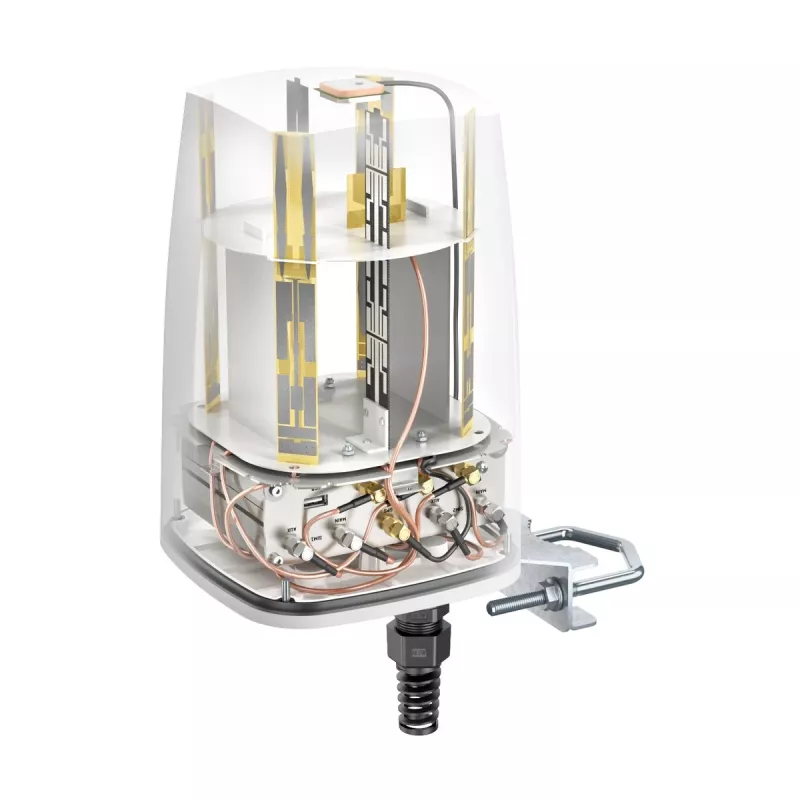 Įvairiakryptė tinklo antena QuWireless QuSpot AX12S PoE/LAN, daugiajuostė 0.694–6 GHz, maks. stiprinimas 3 dBi, balta