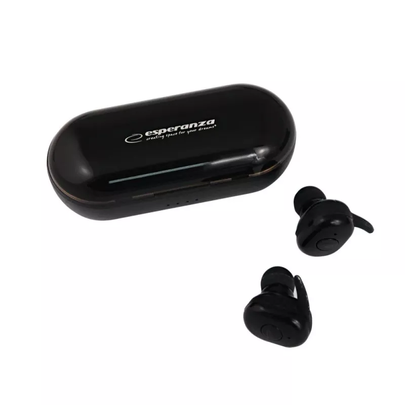 Esperanza TWS CARDERA ausinės belaidės į ausis įdedamos skambučiams / muzikai Bluetooth juodos