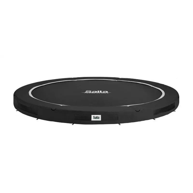 Salta Premium Ground tramplinas 251 cm – poilsinis/kiemo modelis, apvalus šuoliavimo paviršius