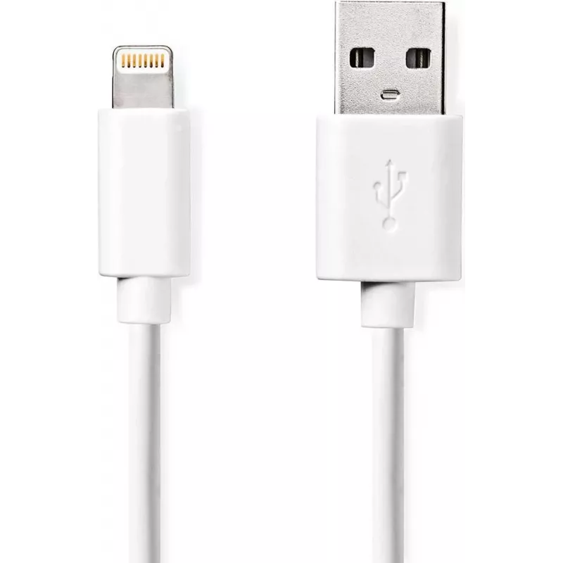 Lightning laidas Nedis CCGL39300WT10 1m 12W 2.4A Baltas
