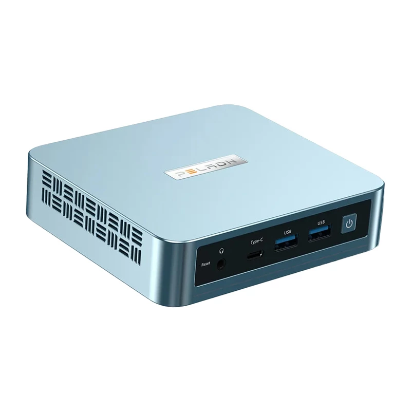 Mini PC Peladn WI-6 N150 — 16GB RAM, 512GB SSD, kompaktiškas stalinis kompiuteris