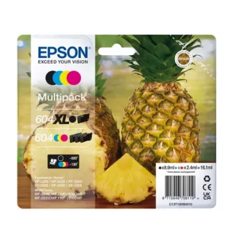 Epson 604XL rašalo kasetė 4 vnt. Originali didelio našumo (XL) Juoda, Žydra, Purpurinė, Geltona