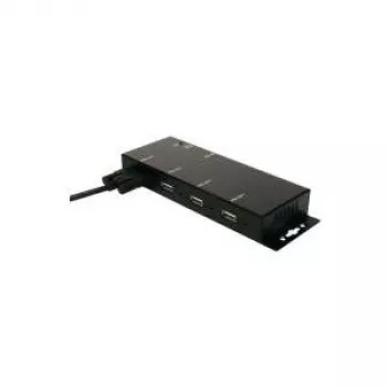 EXSYS EX-1166HMV 4 prievadų išorinis USB 2.0 metalinis prisukamas šakotuvas